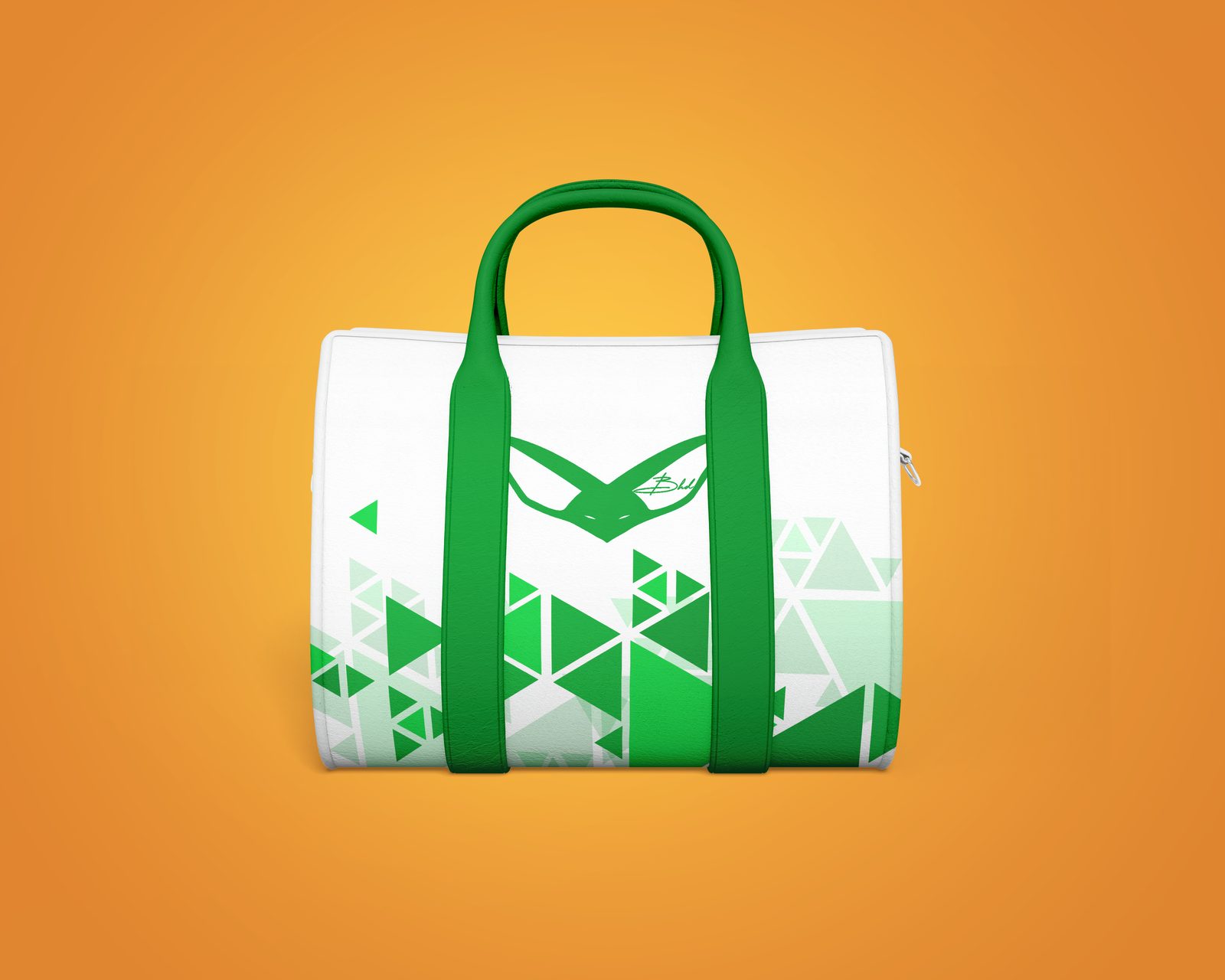 Sac de voyage BHD, blanc et vert