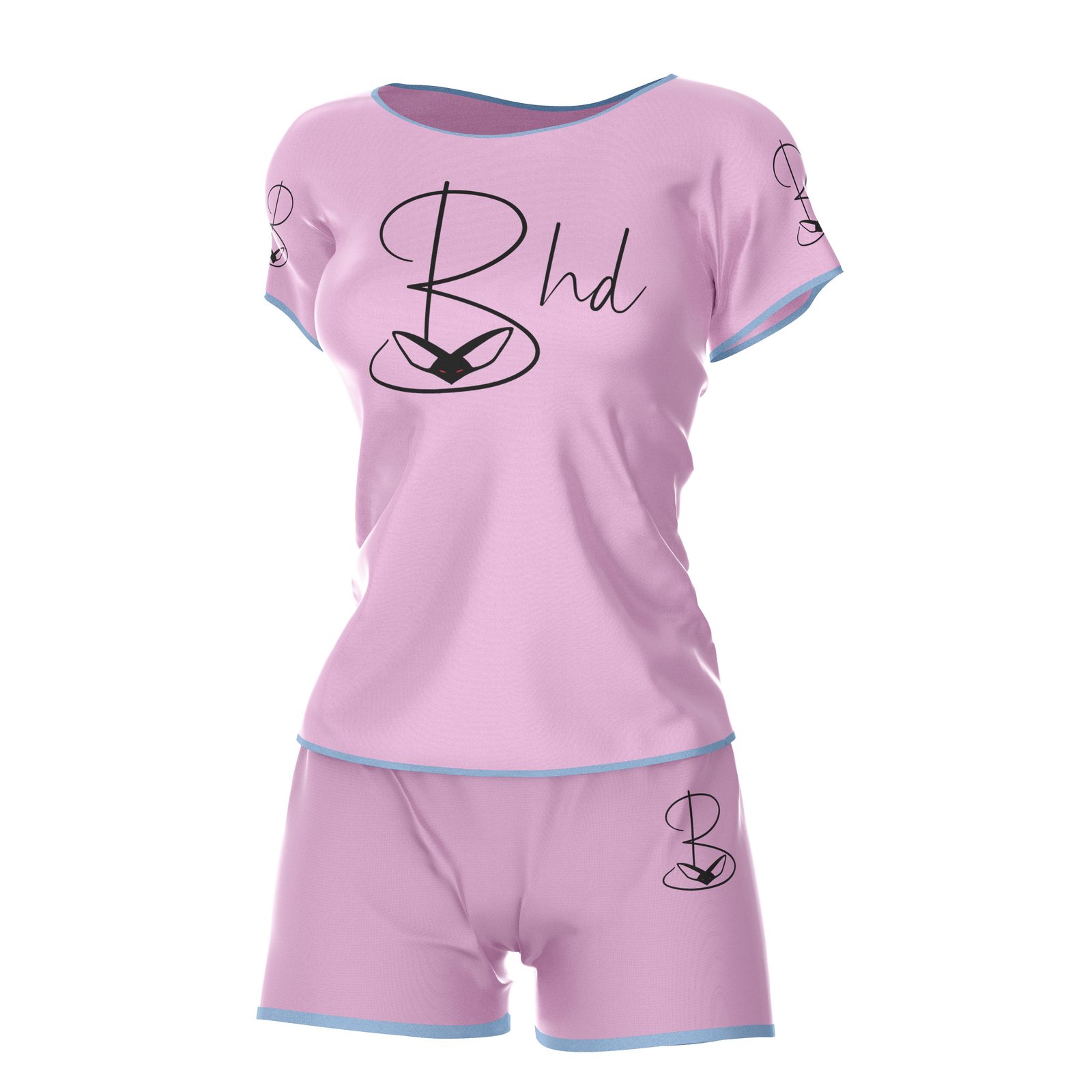 Ensemble loungewear femme BHD, rose pâle