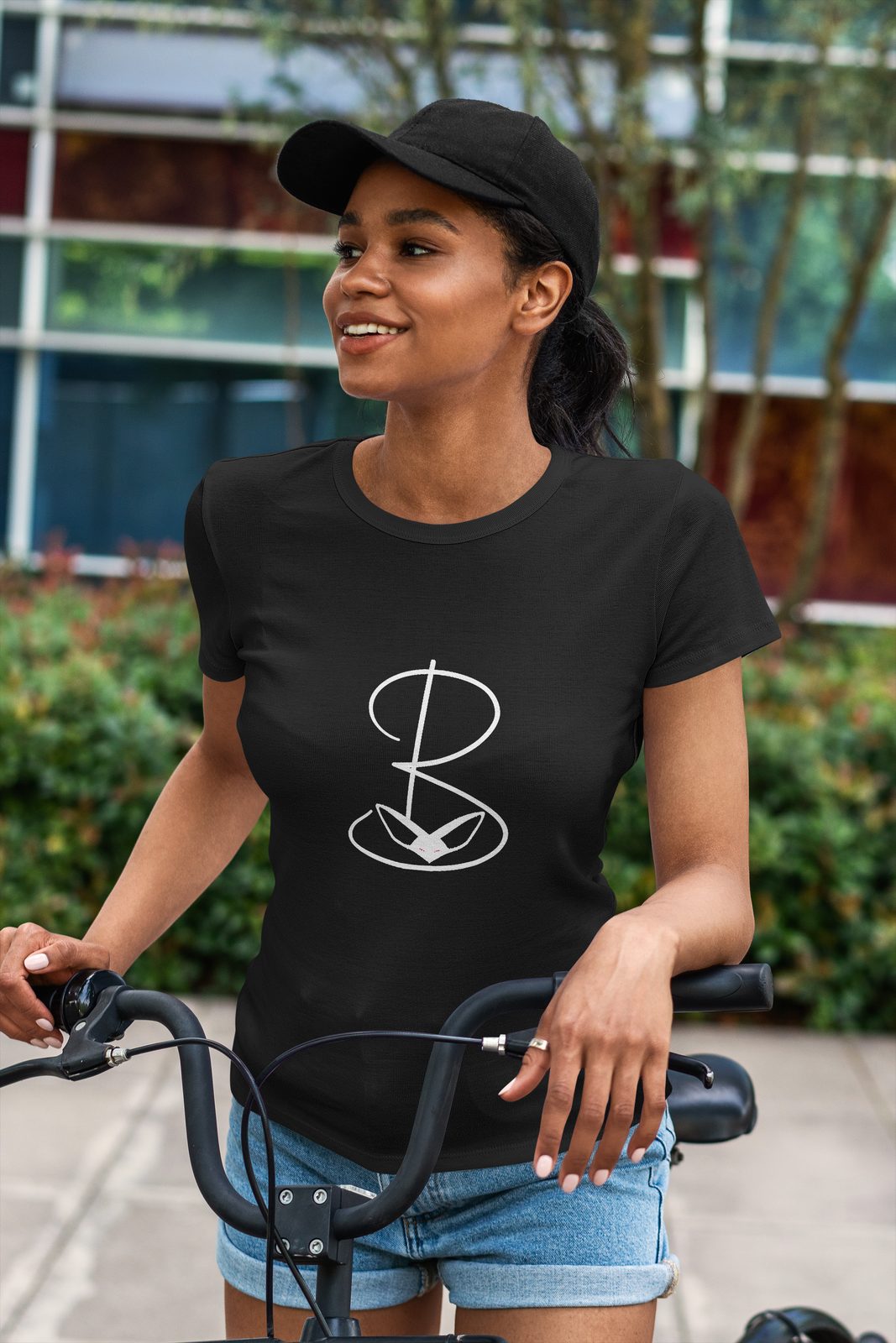 T-shirt essentiel femme BHD, noir